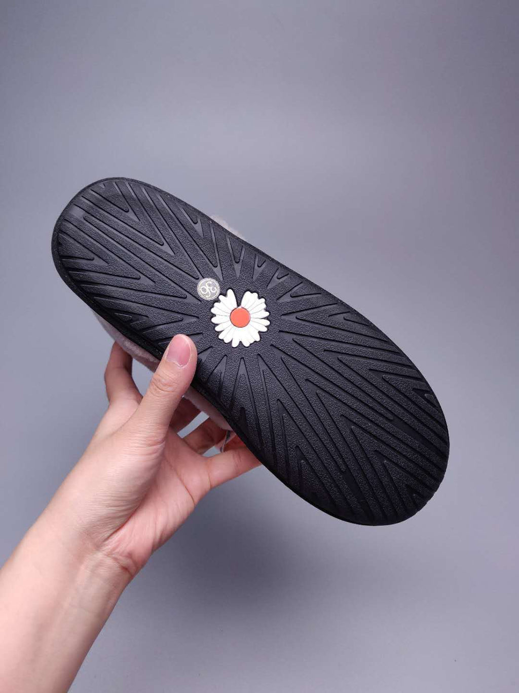 Black Daisy, Chain & Ribbon Detail Shoes - Style 7888