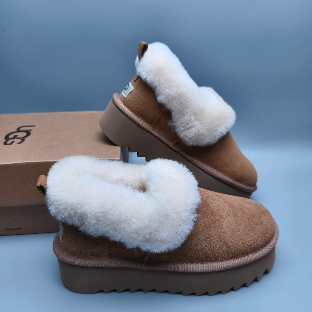 Chestnut Platform Casual Shoes - Style 6733