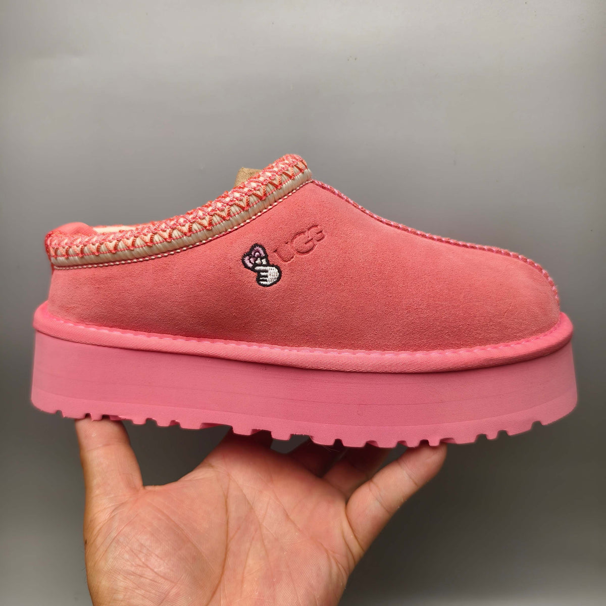 Fuchsia Boho-Inspired Platform Casual Shoes - Style 2553 / 2130