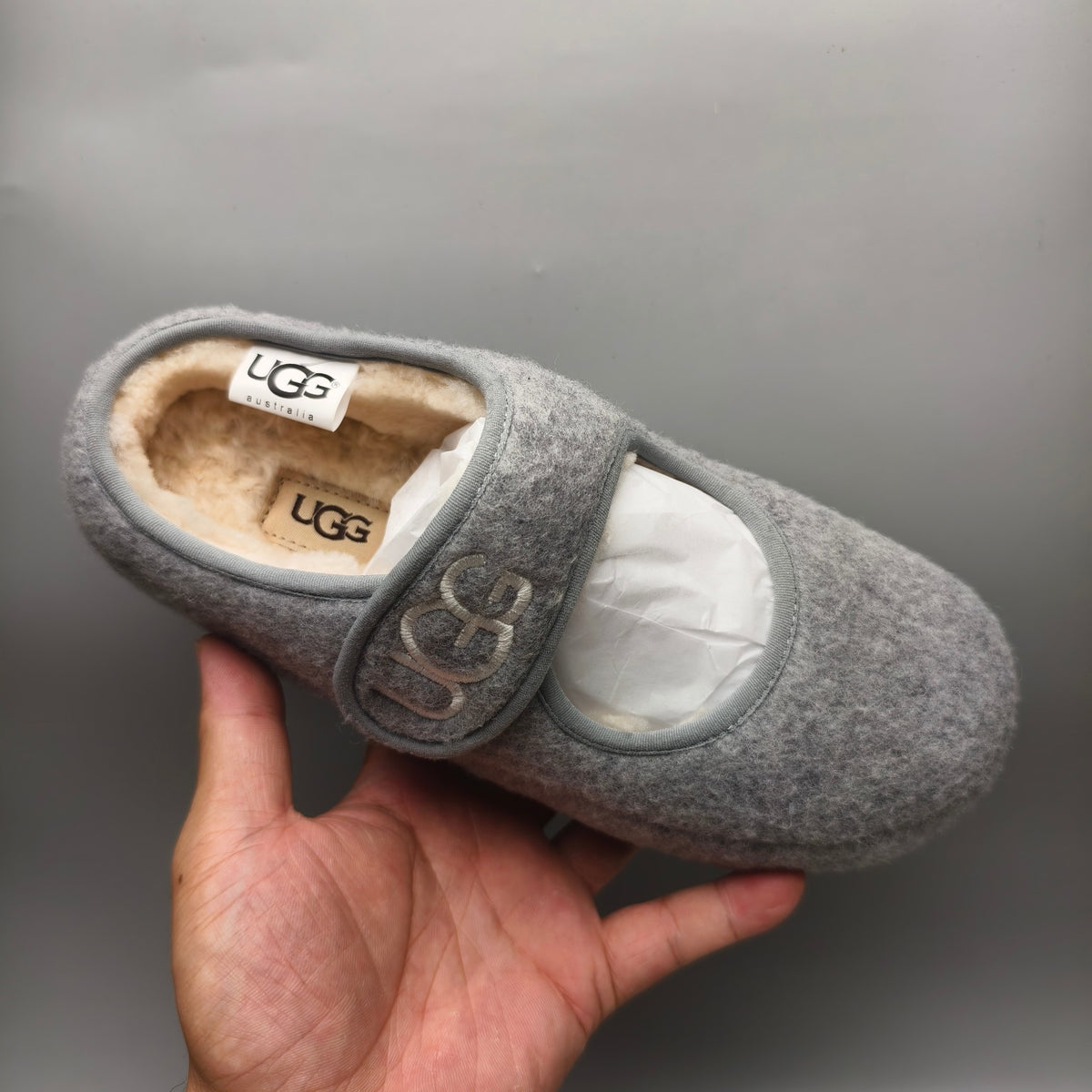 Gray Ultralight Mary Jane Casual Shoes - Style 5097