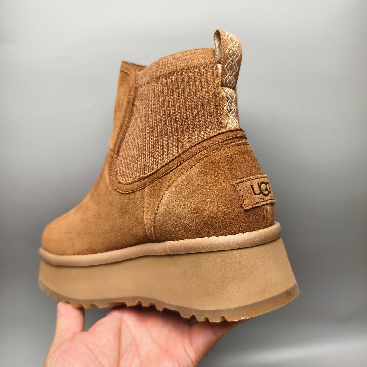 Chestnut 5 cm Platform Casual Shoes - Style 3258