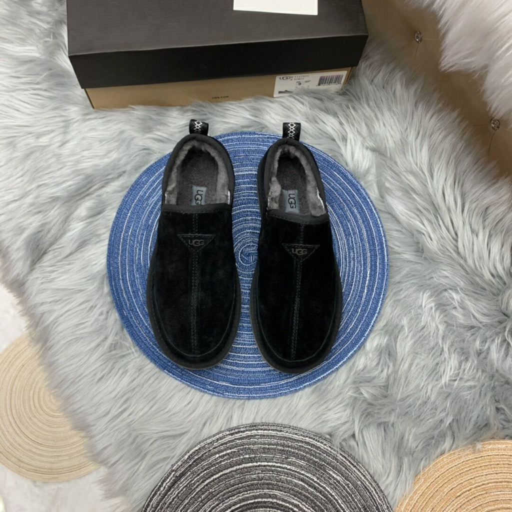 Men's Black Slip-On Low-Top Casual Shoes - Style 3455