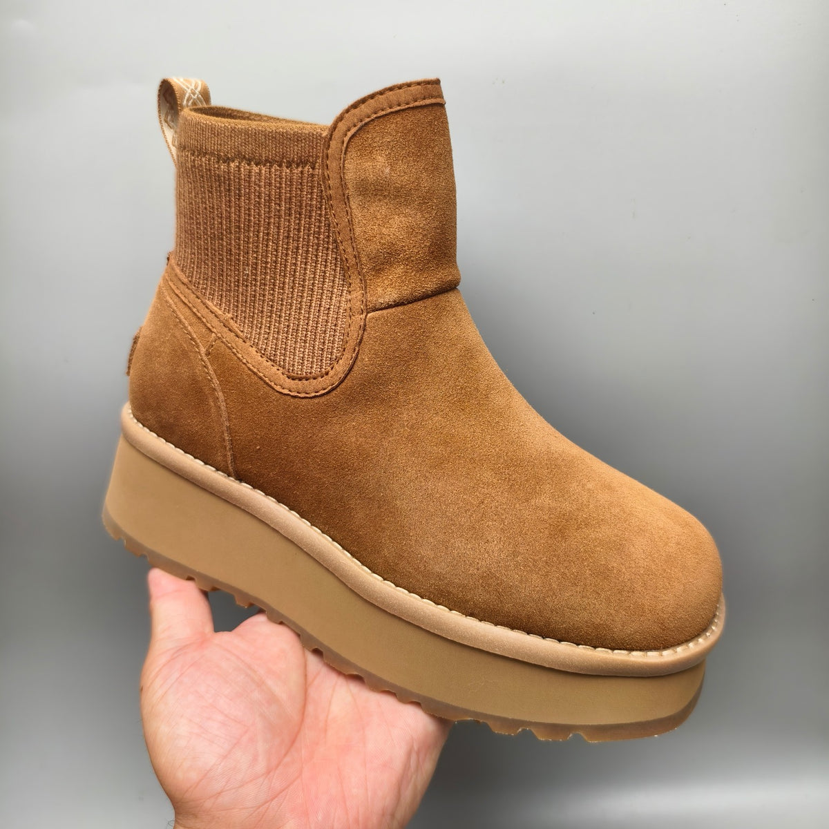 Chestnut 5 cm Platform Casual Shoes - Style 3258