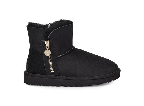 Black Side-Zip Ankle Boots - Style 2481