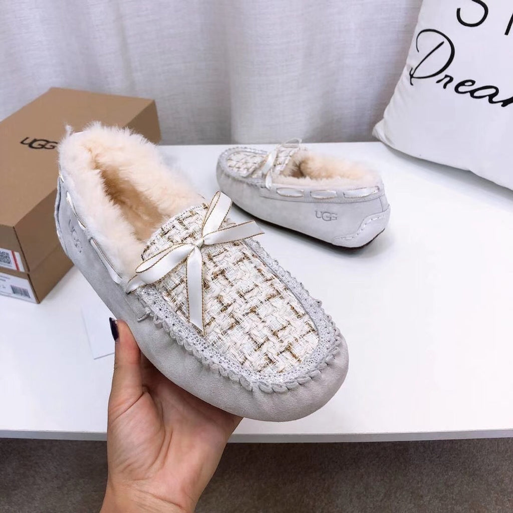 Pearl White Chic Loafers - Style 5623