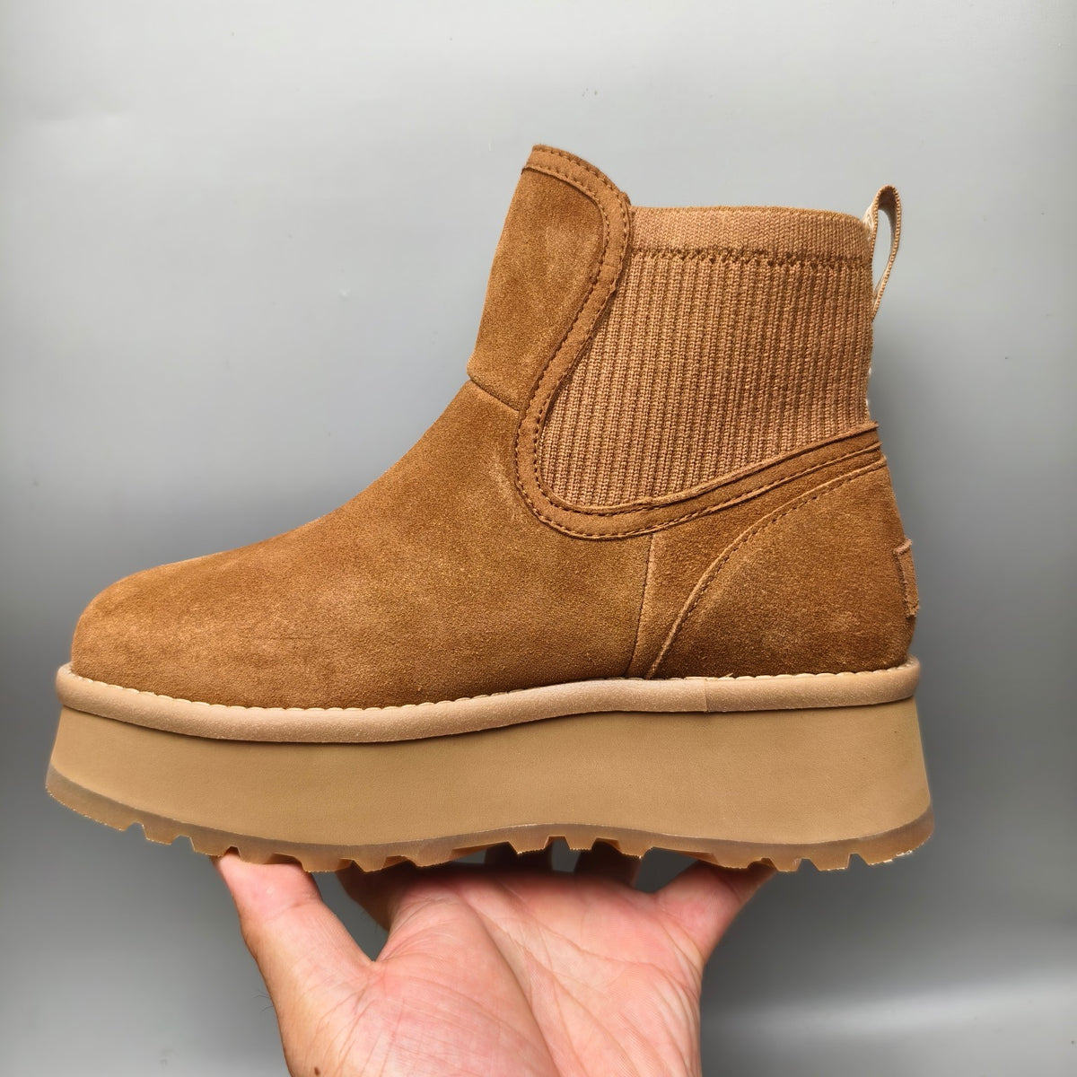 Chestnut 5 cm Platform Casual Shoes - Style 3258