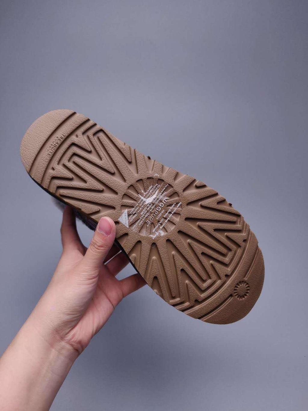 Gray Fabric-Textured Footwear - Style 6554