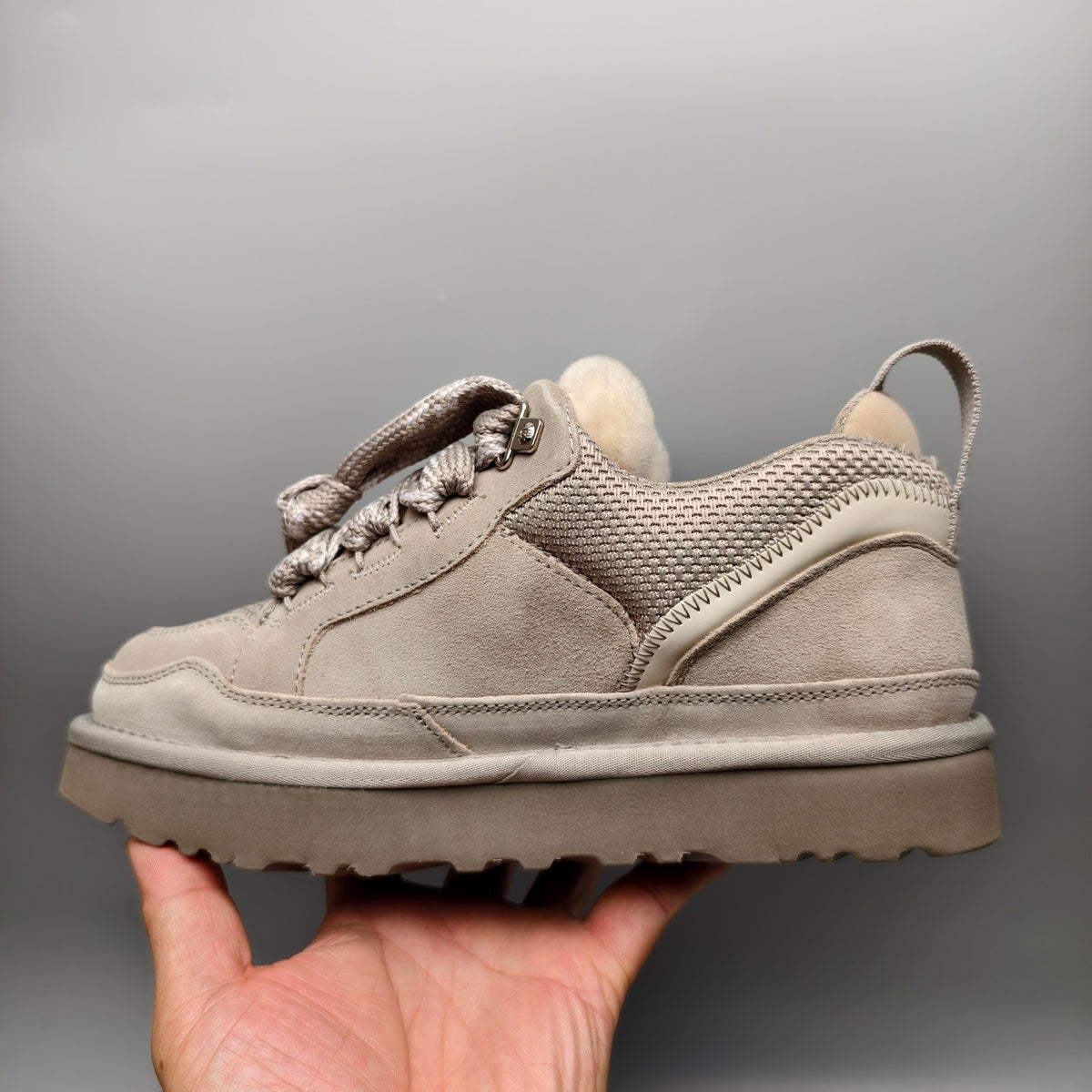 Gray Unisex Mesh Casual Sneakers - Style 4032