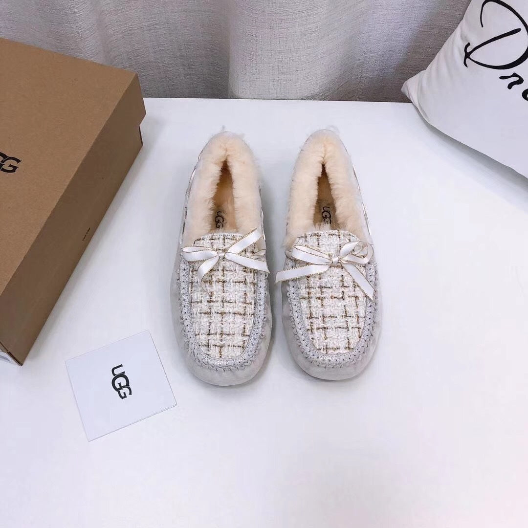 Pearl White Chic Loafers - Style 5623
