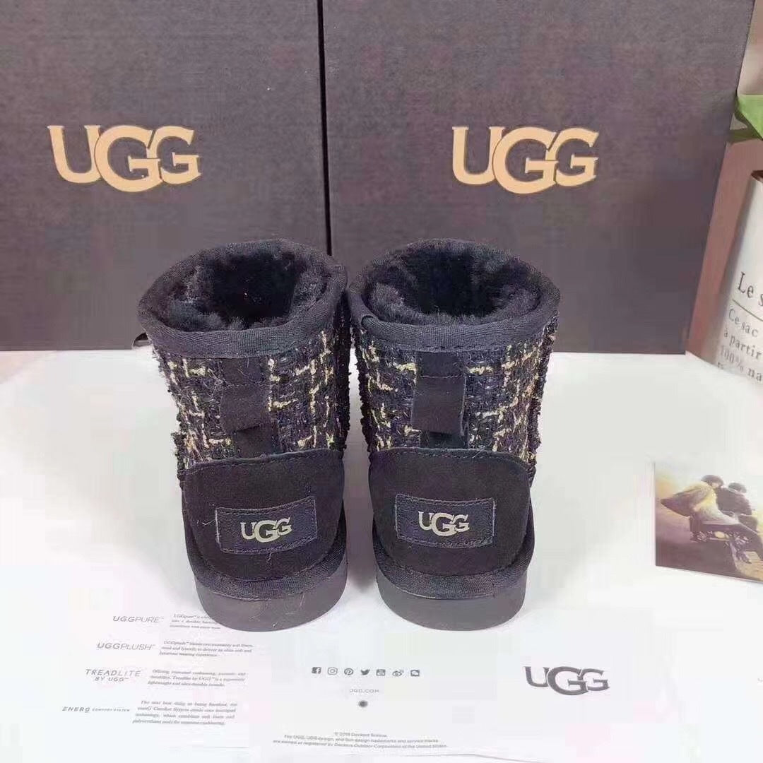 Kids' Chic Black Snow Boots - Style 5854