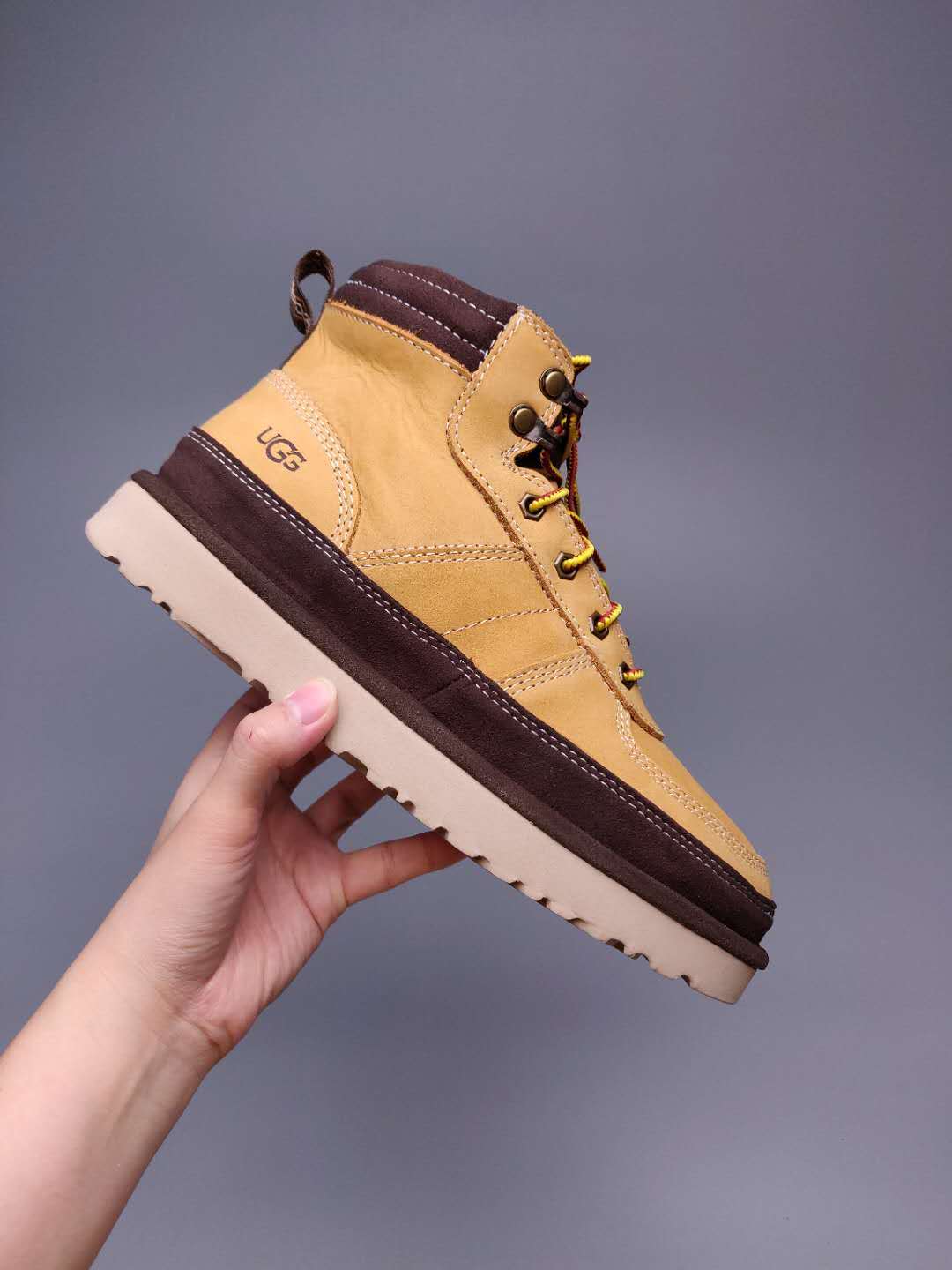 Men's Chestnut Lace-Up Casual Shoes - Style 2991