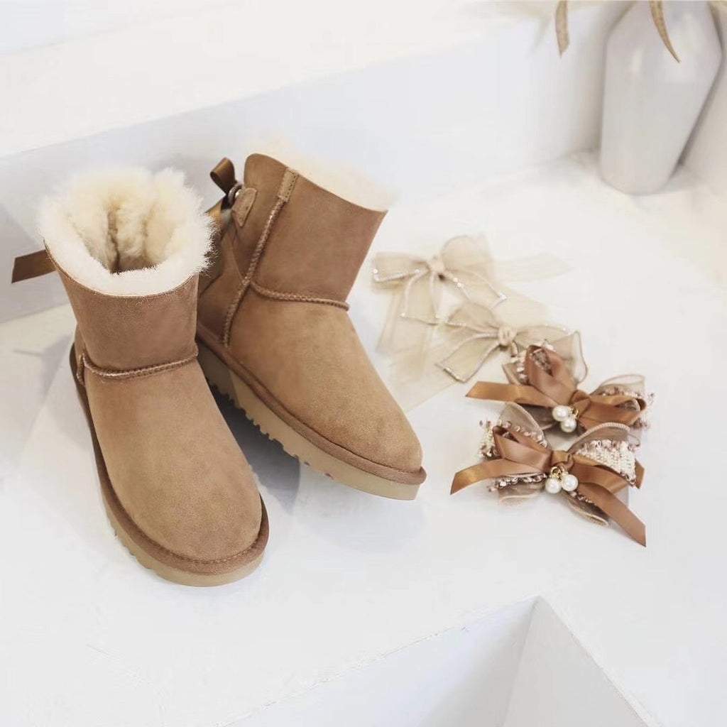 Chestnut Brown Three-Way Snow Boots - Style 6503