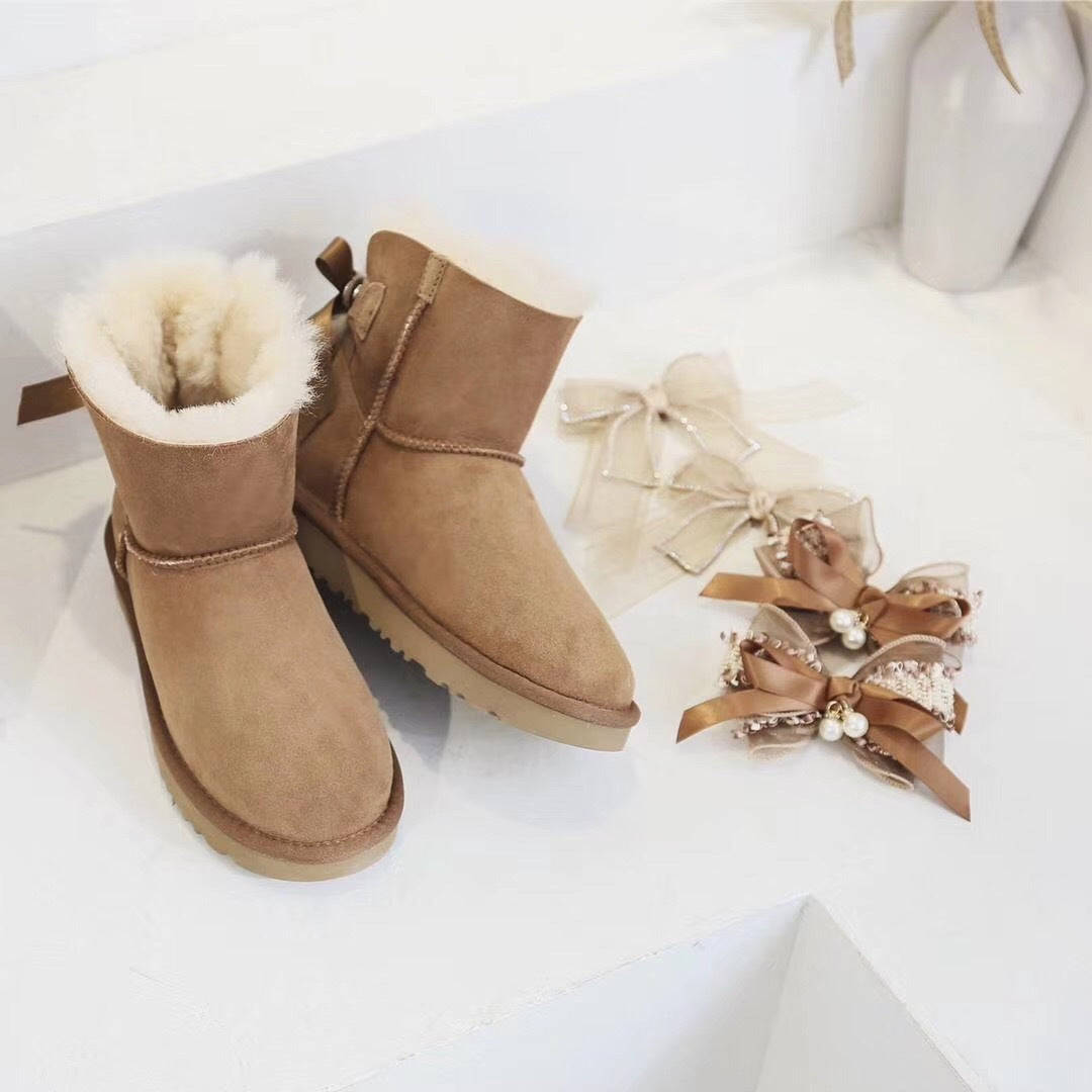 Chestnut Brown Three-Way Snow Boots - Style 6503