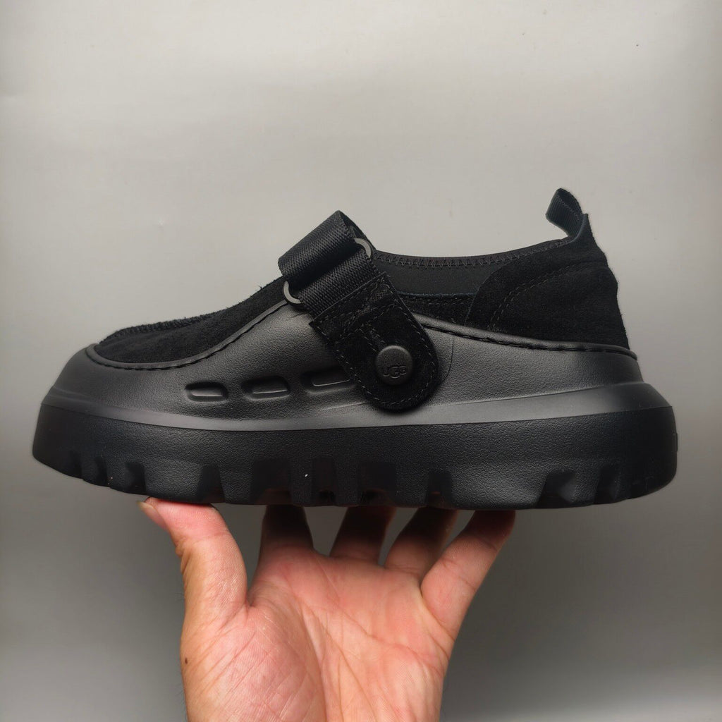 Black Unisex Slip-On Casual Shoes - Style 7550
