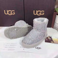 Kids' Chic Gray Snow Boots - Style 5854