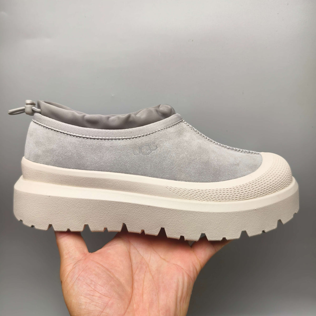 Light Gray Slip-On Casual Shoes - Style 4096