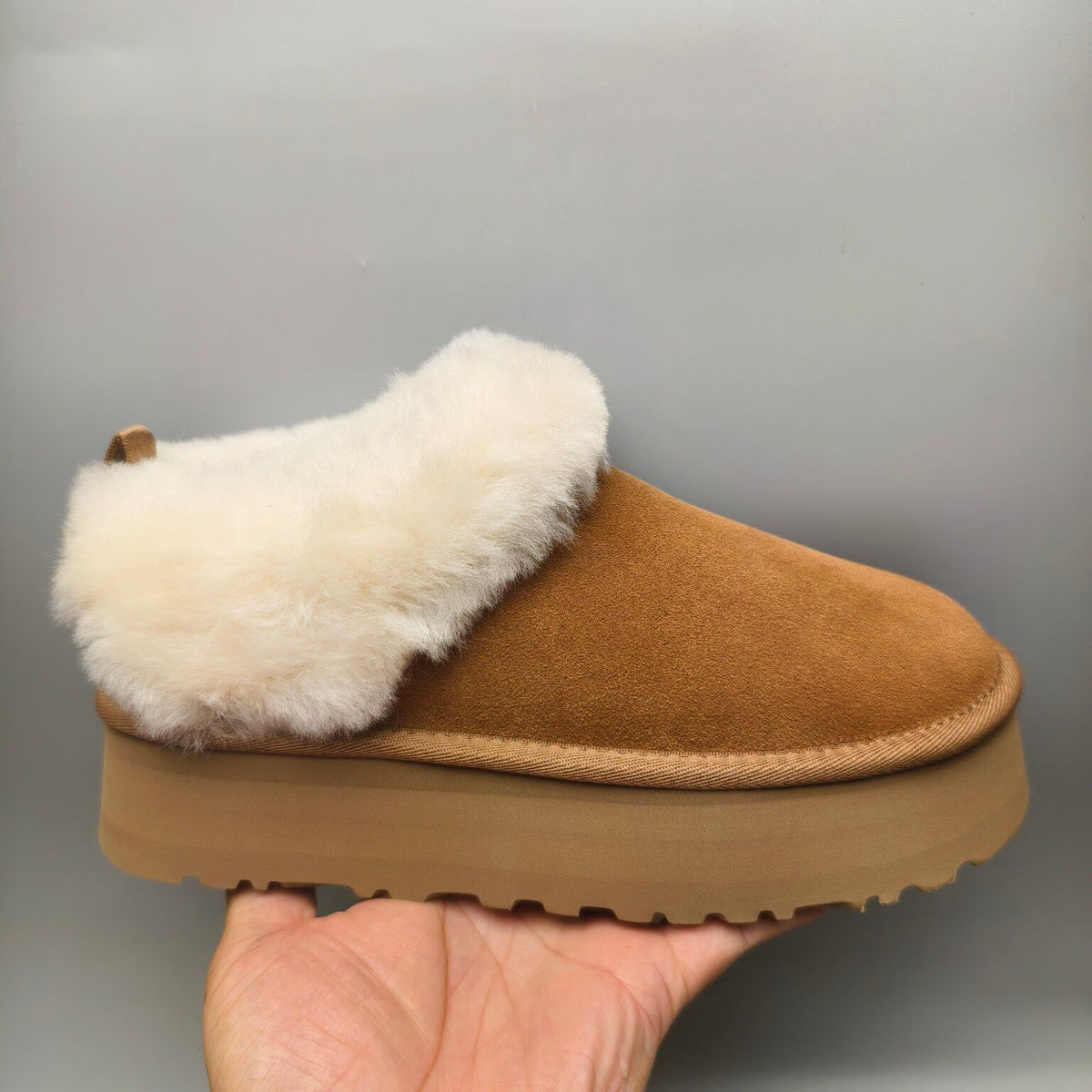 Chestnut Platform Slip-On Shoes - Style 1393