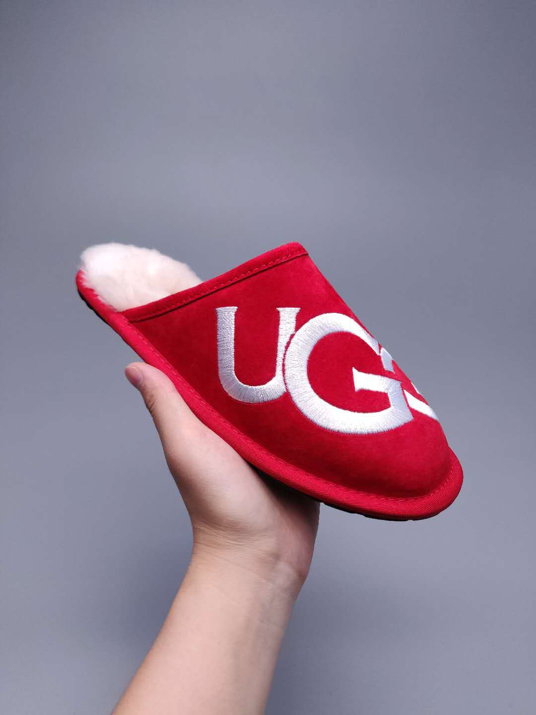 Bright Red Big G Indoor Slippers - Style 2593