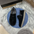 Men's Black Slip-On Low-Top Casual Shoes - Style 3455