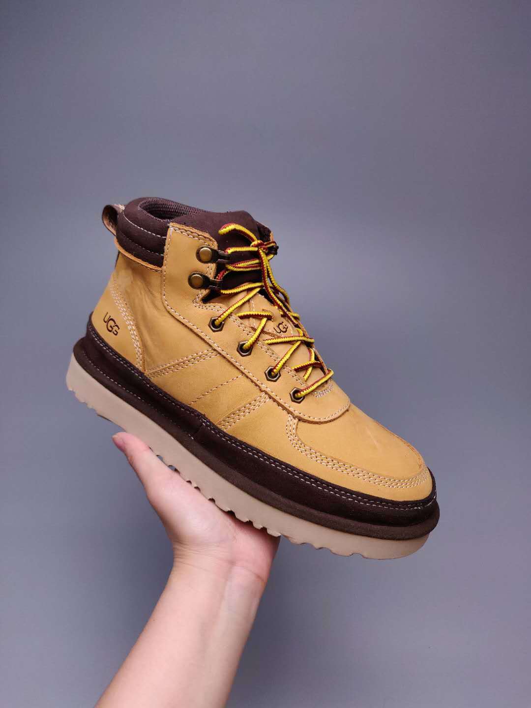 Men's Chestnut Lace-Up Casual Shoes - Style 2991