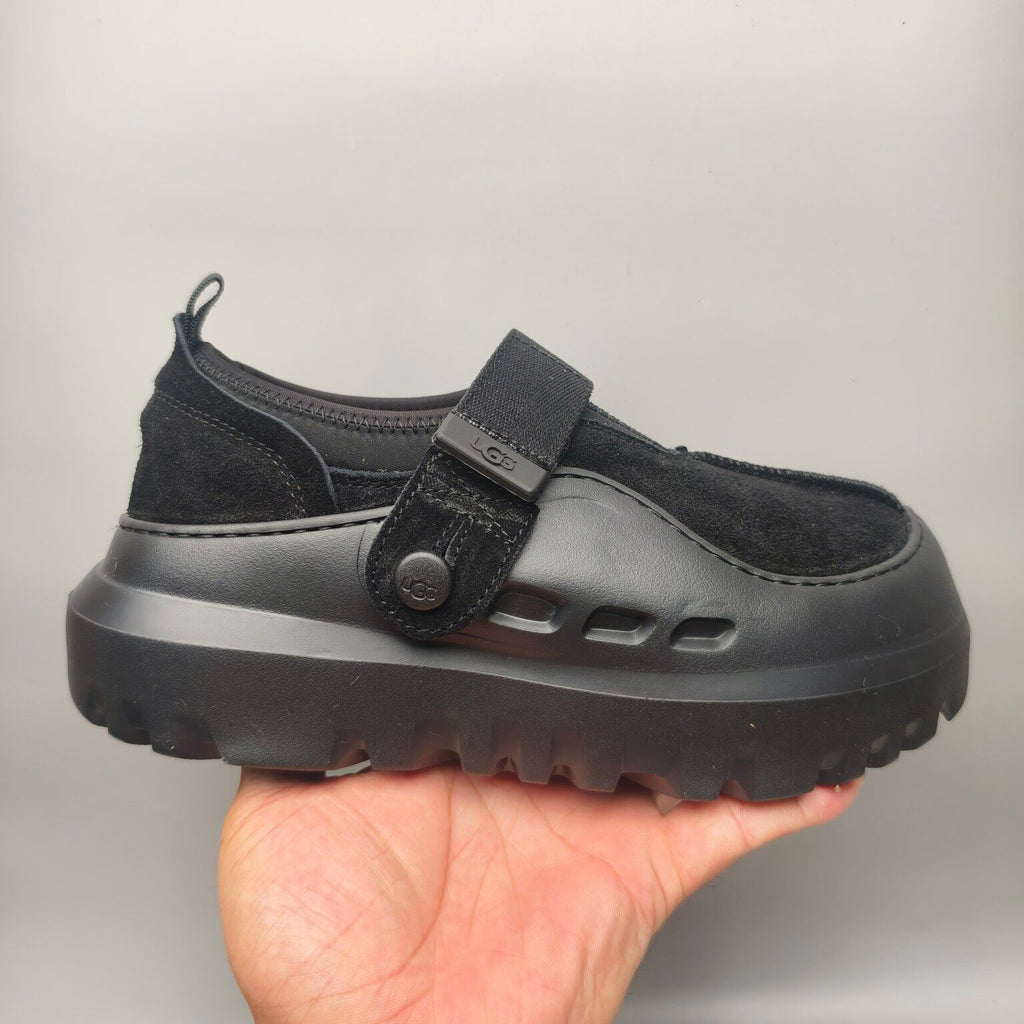 Black Unisex Slip-On Casual Shoes - Style 7550