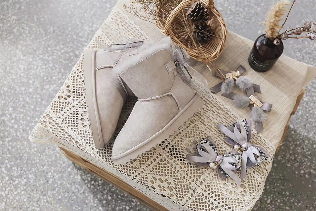 Diamond Gray Three-Way Snow Boots - Style 6503