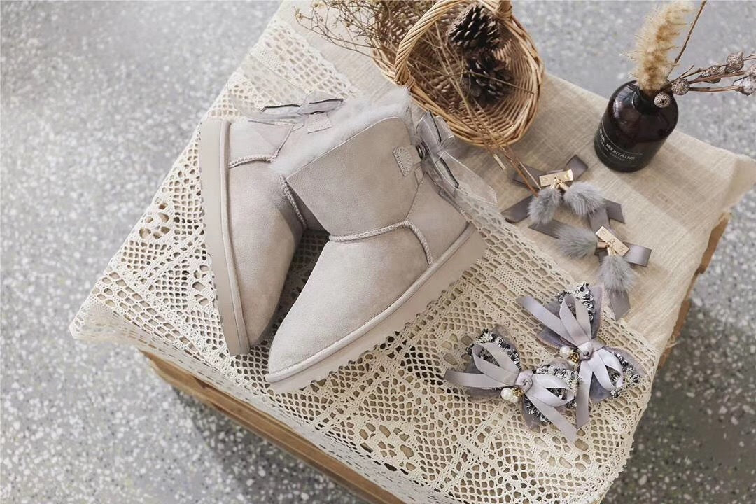 Diamond Gray Three-Way Snow Boots - Style 6503