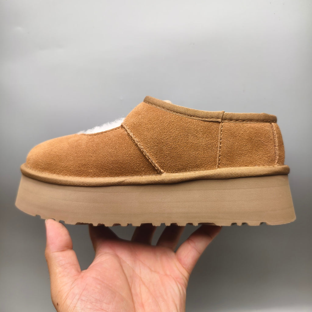 Chestnut Platform Mary Jane Shoes - Style 7612