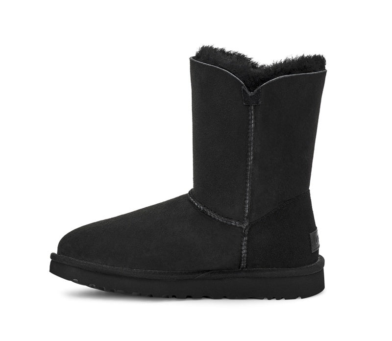 Black Side-Zip Mid-Calf Boots - Style 2480