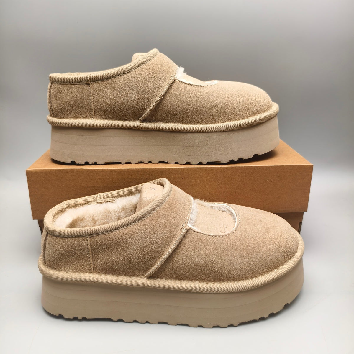 Sand Platform Mary Jane Shoes - Style 7612