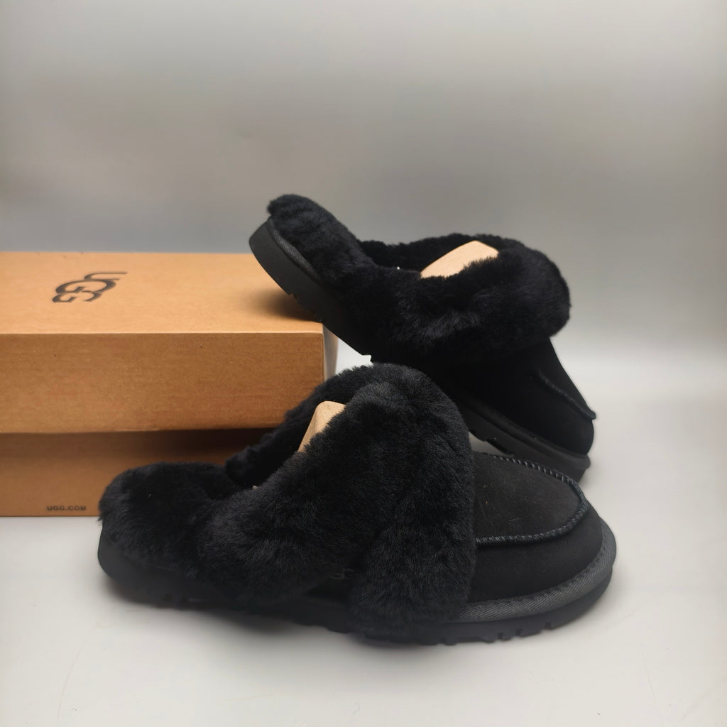Black Casual House Slippers - Style 4571