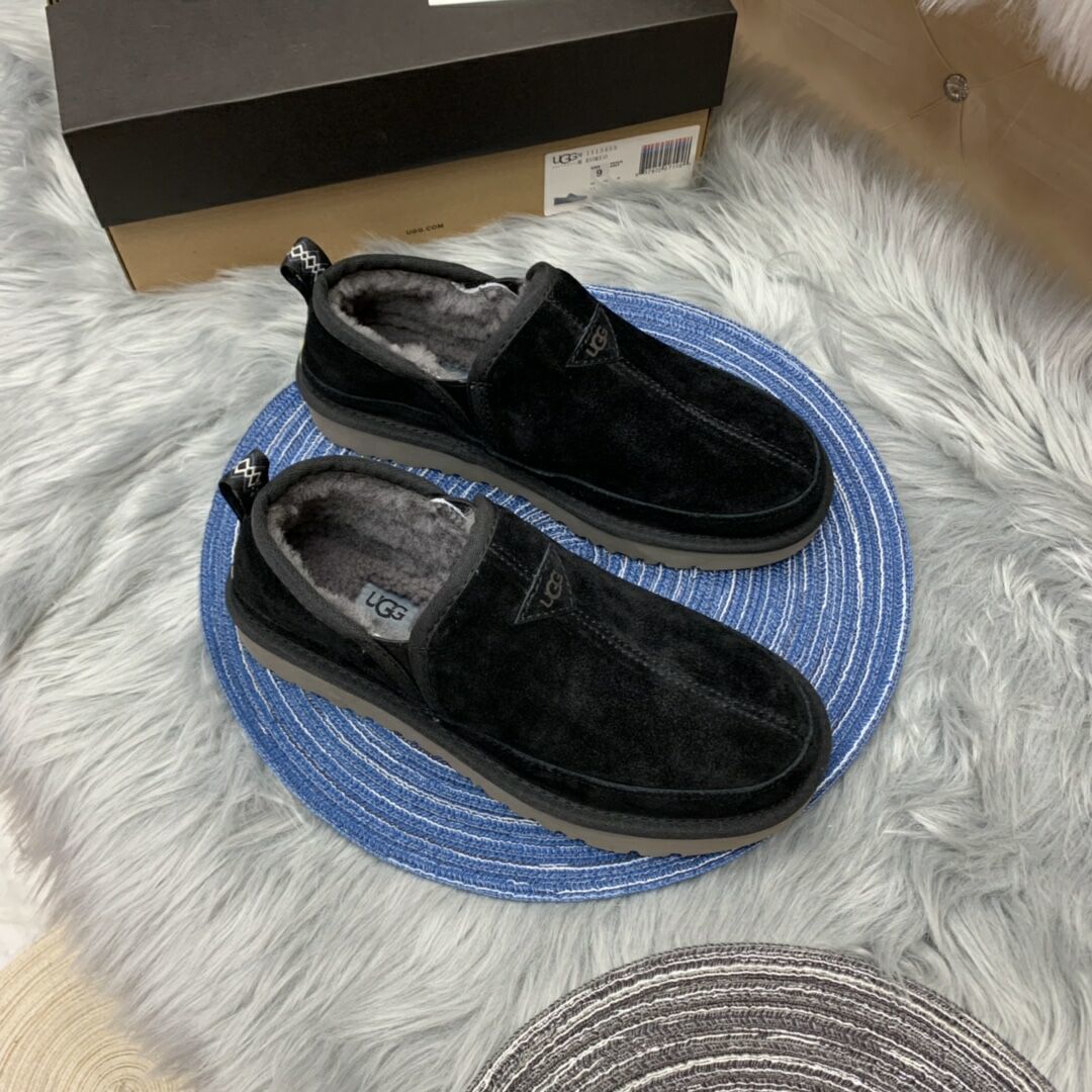 Men's Black Slip-On Low-Top Casual Shoes - Style 3455