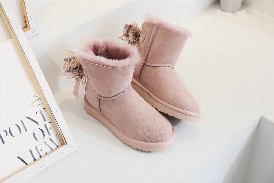 Dusk Pink Three-Way Snow Boots - Style 6503