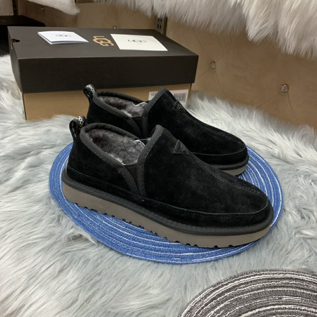 Men's Black Slip-On Low-Top Casual Shoes - Style 3455