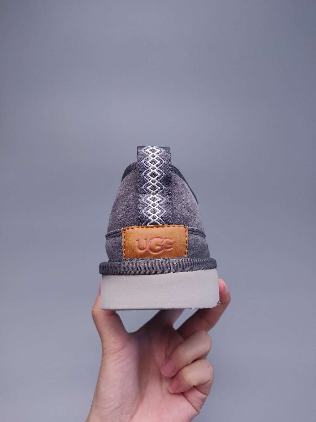 Men's Gray Slip-On Low-Top Casual Shoes - Style 3455