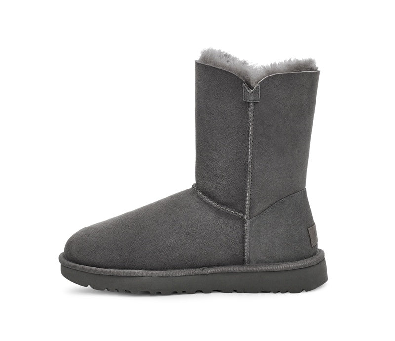 Gray Side-Zip Mid-Calf Boots - Style 2480