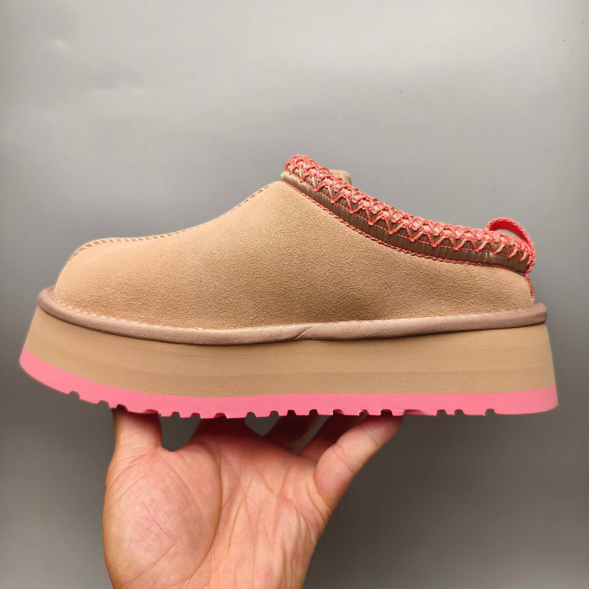 Pink Boho-Inspired Platform Casual Shoes - Style 2553 / 2130