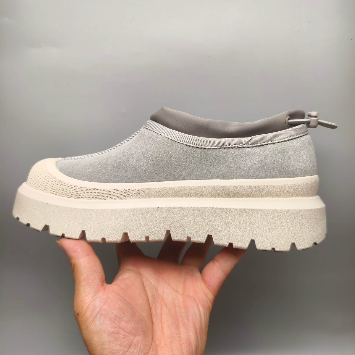 Light Gray Slip-On Casual Shoes - Style 4096