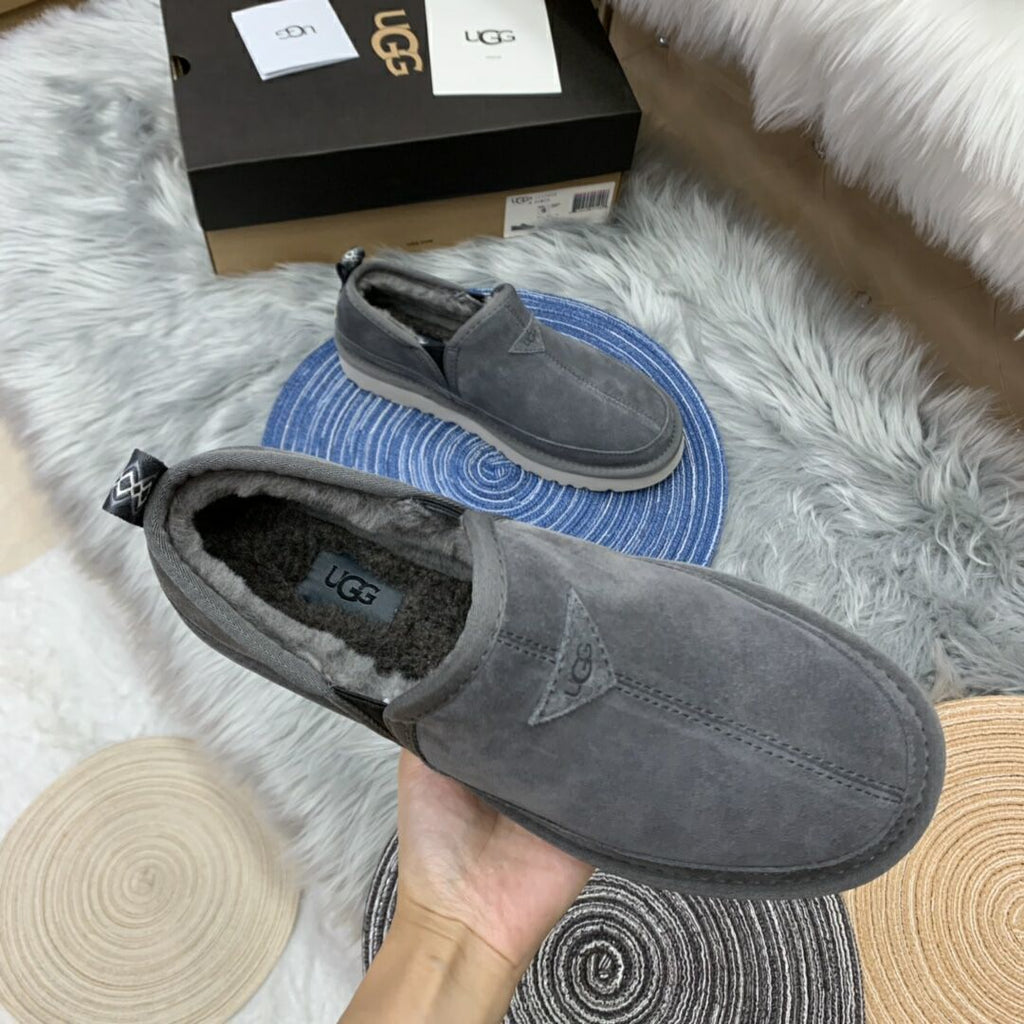 Men's Gray Slip-On Low-Top Casual Shoes - Style 3455