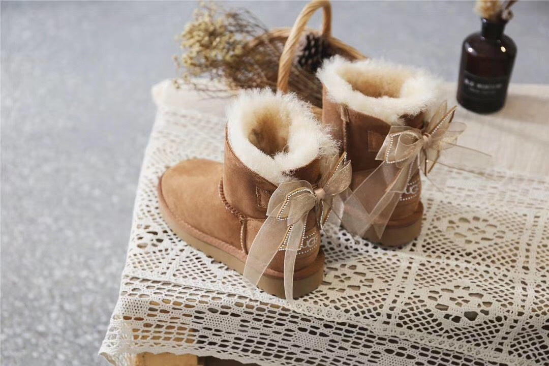 Chestnut Brown Three-Way Snow Boots - Style 6503