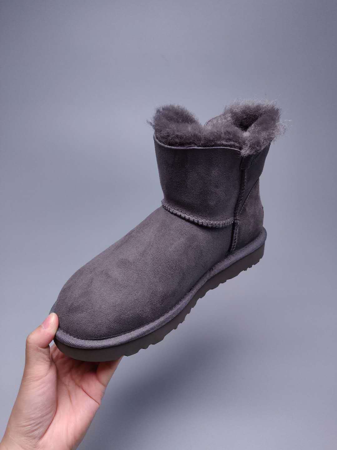 Gray Side-Zip Ankle Boots - Style 2481